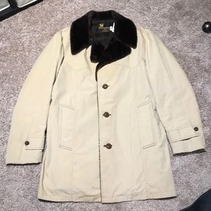 Vintage Weather Caster Lined Trench Coat